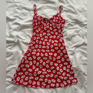 Princess Polly Red Floral Mini Dress